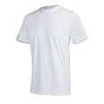 thumbnail image 1 of Satankud Men's UPF 50+ Rash Guards Swim T-Short Sleeve Running Shirt Swimwear Swim Hiking Workout Shirts White-2XL, 1 of 5