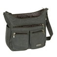 thumbnail image 1 of Satchelli Crossbody Gray Purse with RFID Passport Holder, Shoulder Bag for Women, Lightweight Bag for Travel, Cruise and Everyday, 1 of 1