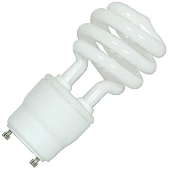 Satco 05302 - 18T2/GU24/2700K/120V/1BL S5302 Twist Style Twist and Lock Base Compact Fluorescent Light Bulb