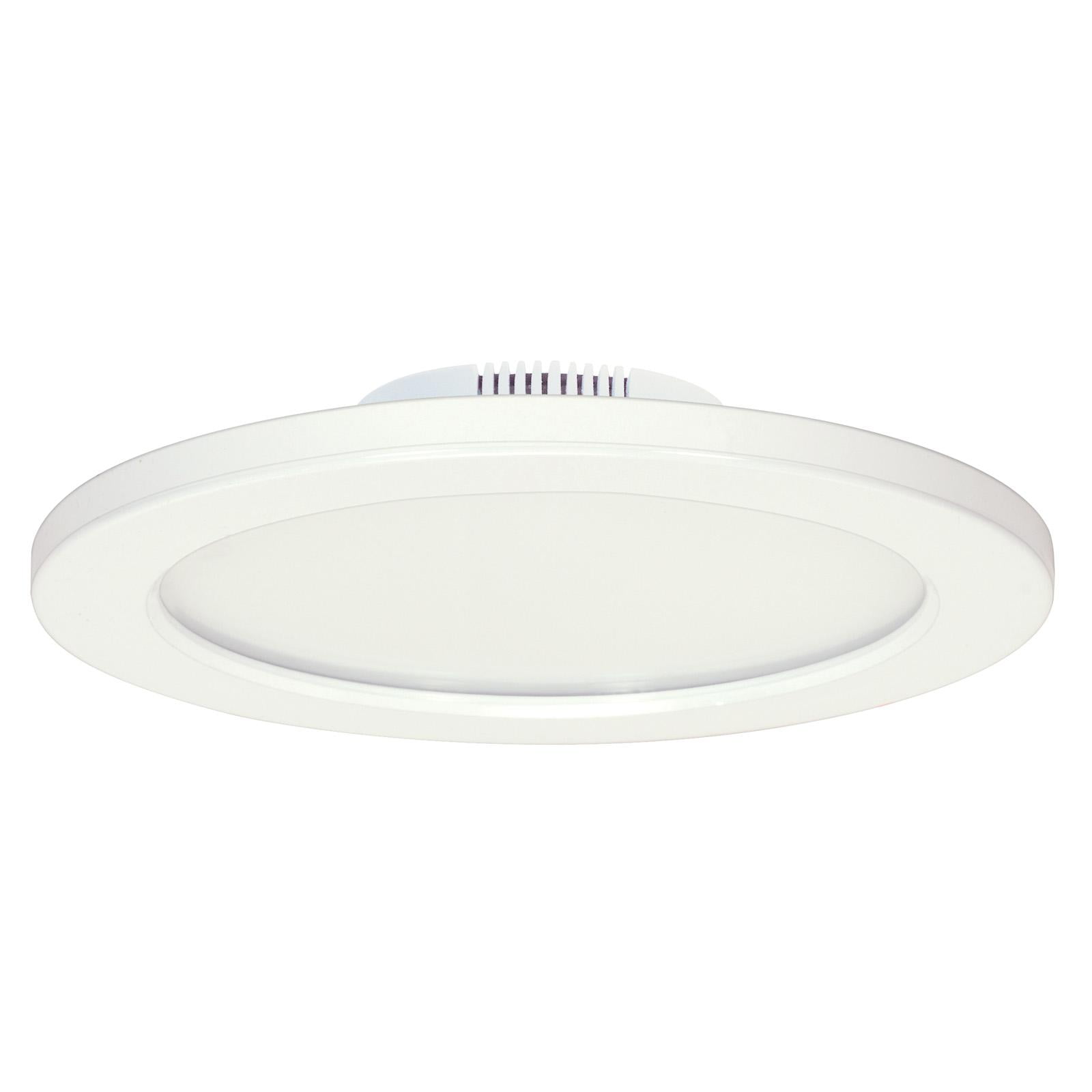 9-Inch White Aluminum LED Flush Mount Light Fixture