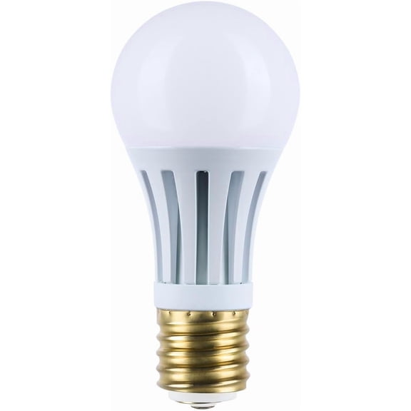 Satco PS25 LED Three-Way Lamp, 10/22/33W, E39d Mogul Base, 2700K, Warm White, 1300-4000 Lumen, White Finish, Non-Dimmable (1)