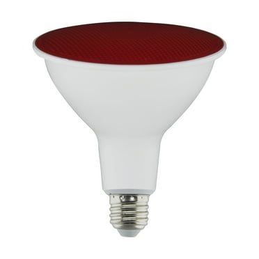 Satco 11.5 Watt PAR38 LED - Red - 90 degree Beam Angle - Medium base - 120 Volt