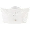 thumbnail image 1 of Satco 12” Square Wheat Flush Mount Light with Glass Shade, 1 of 2
