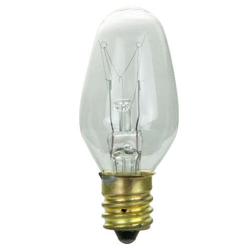 SATCO 15w 130v C7 lamp E12 Candelabra Base Clear Bulb - Walmart.com