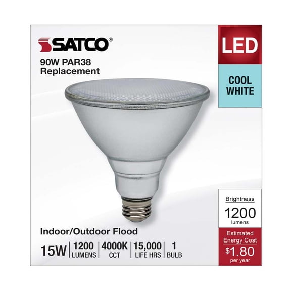 15W PAR38 LED 4000K E26 Medium Base - 90w equiv