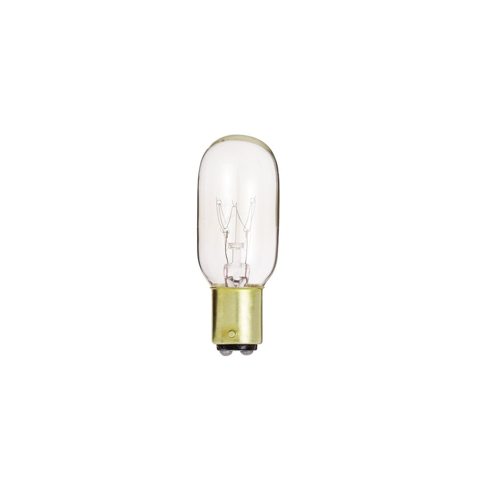 Clear 15-Watt T7 Incandescent Light Bulb with Bayonet Base