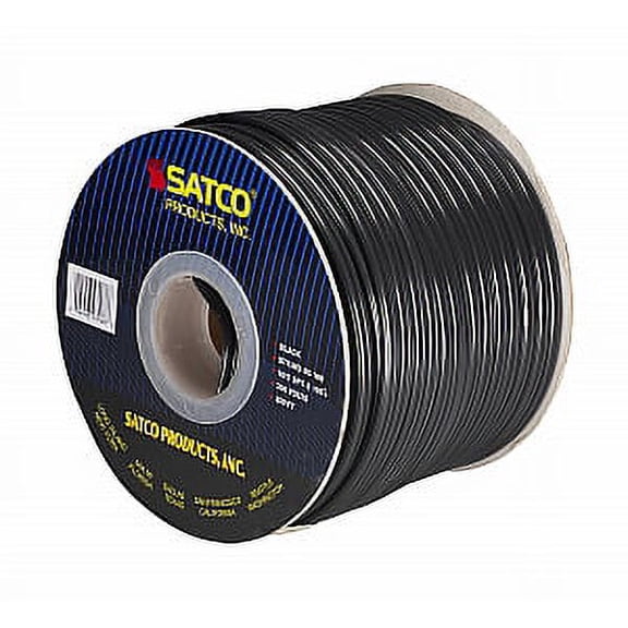 Satco 16/2 SPT-2 105 Degree C 250 Ft per Spool Black