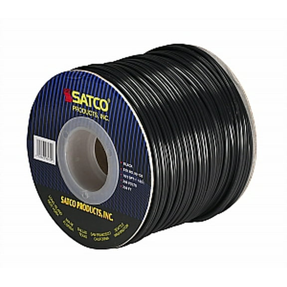 Satco 18/2 SPT-1 105 Degree C 250 Ft per Spool Black