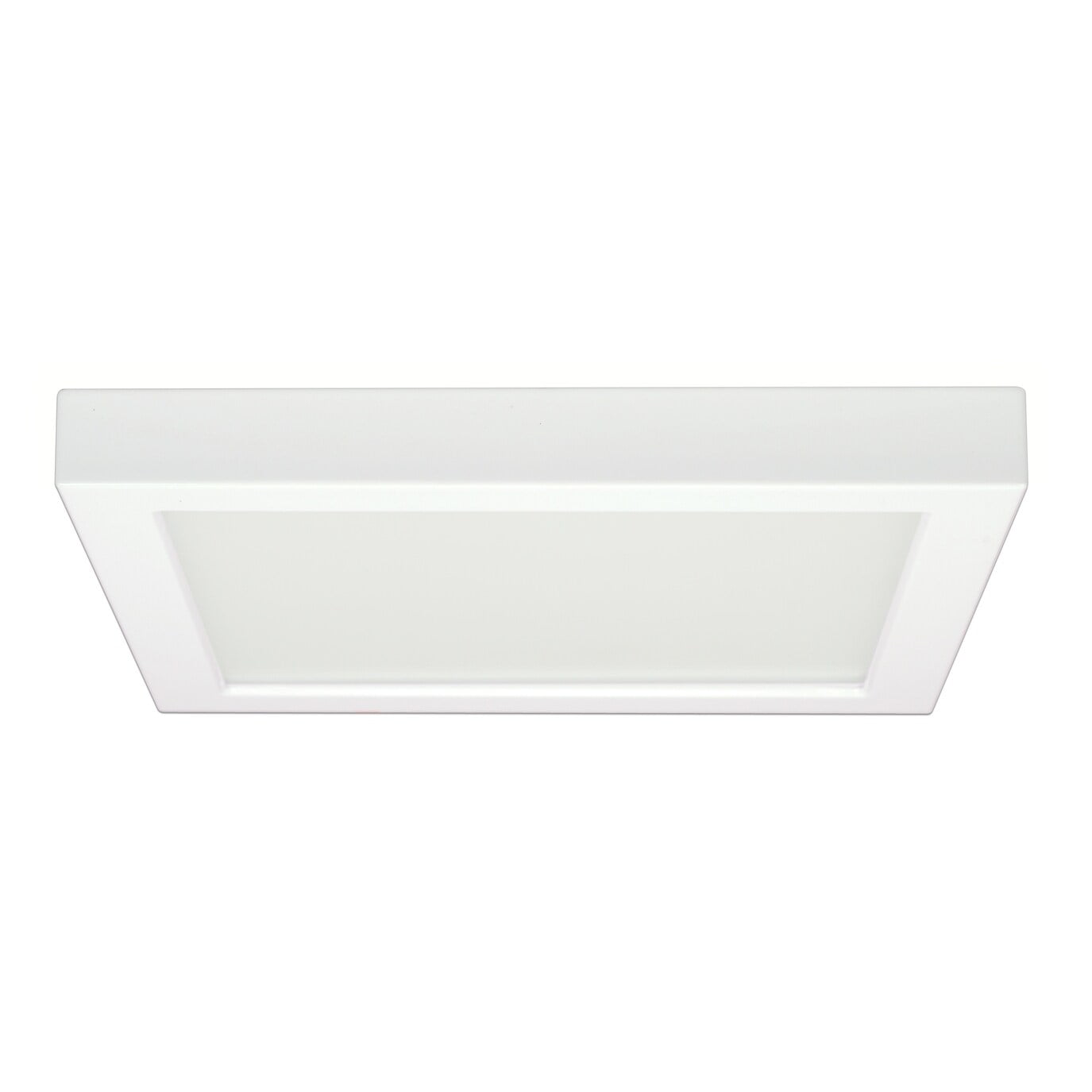 Elegant Square 9" Aluminum LED Flush Mount Light, Warm White