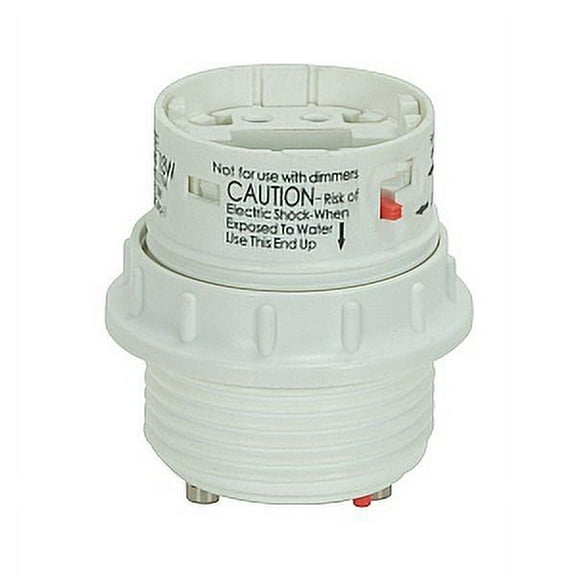 Satco 18W G24q-2 GX24q-2 with Ring Electronic CFL Lampholder