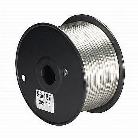 Satco 20/2 PLT 105 Degree C Wire 250 Ft Spool Clear Silver