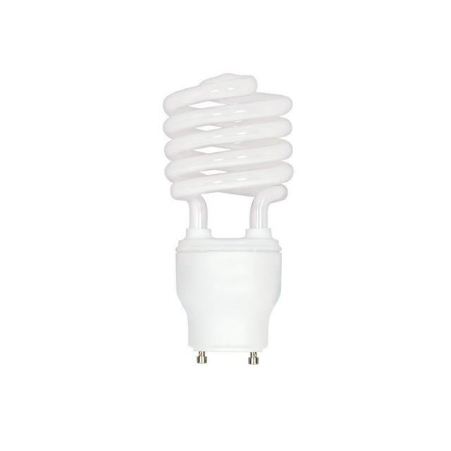 Satco 23 Watt - Mini Spiral Compact Fluorescent - 3500K - 82 CRI - GU24 base