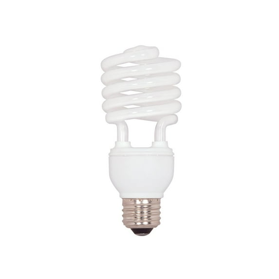 Satco 23 Watt - Mini Spiral Compact Fluorescent - 4100K - 82 CRI - Medium base