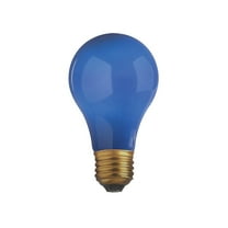 Satco 25 Watt A19 Incandescent - Ceramic Blue - 1000 Average rated hours - 80 Lumens