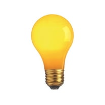 Satco 25 Watt A19 Incandescent - Ceramic Yellow - 1000 Average rated hours