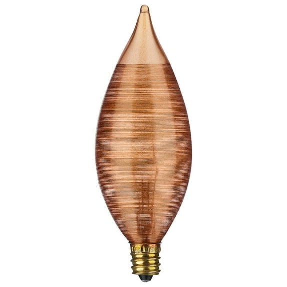 Satco 25 Watt C11 Incandescent - Spun Amber - 4000 Average rated hours