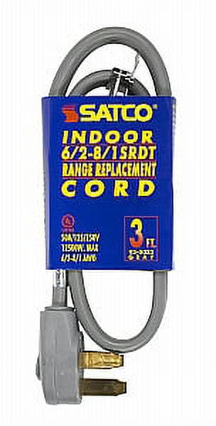 Satco 3 FT 3 Wire Replacement Range Cord
