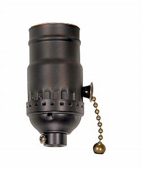 Satco 3 Piece Stamped Solid Brass On Off Pull Chain Socket - Walmart.com