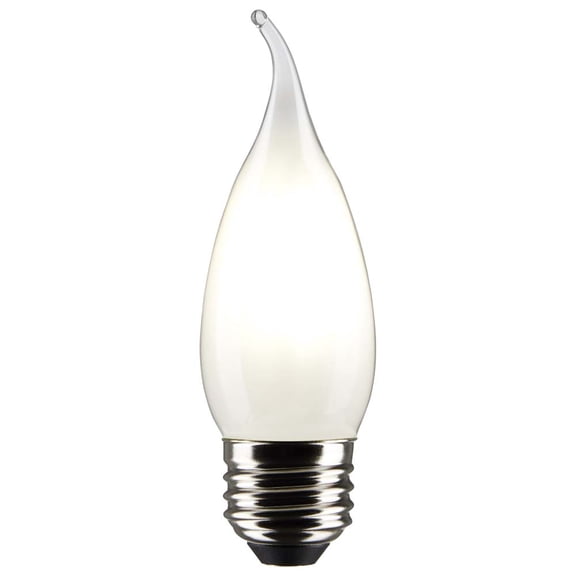 Satco 3w CA10 LED 2700K Medium Base Frosted Dimmable - 25w equiv