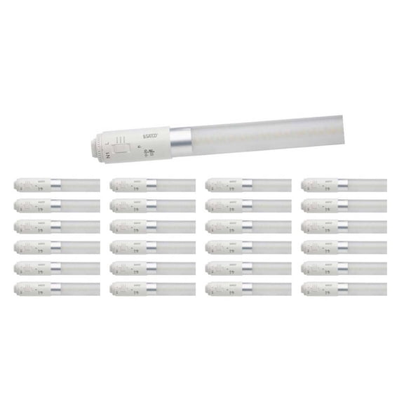 25Pk - 30W T8 LED CCT Selectable Type B Ballast Bypass LED Tube