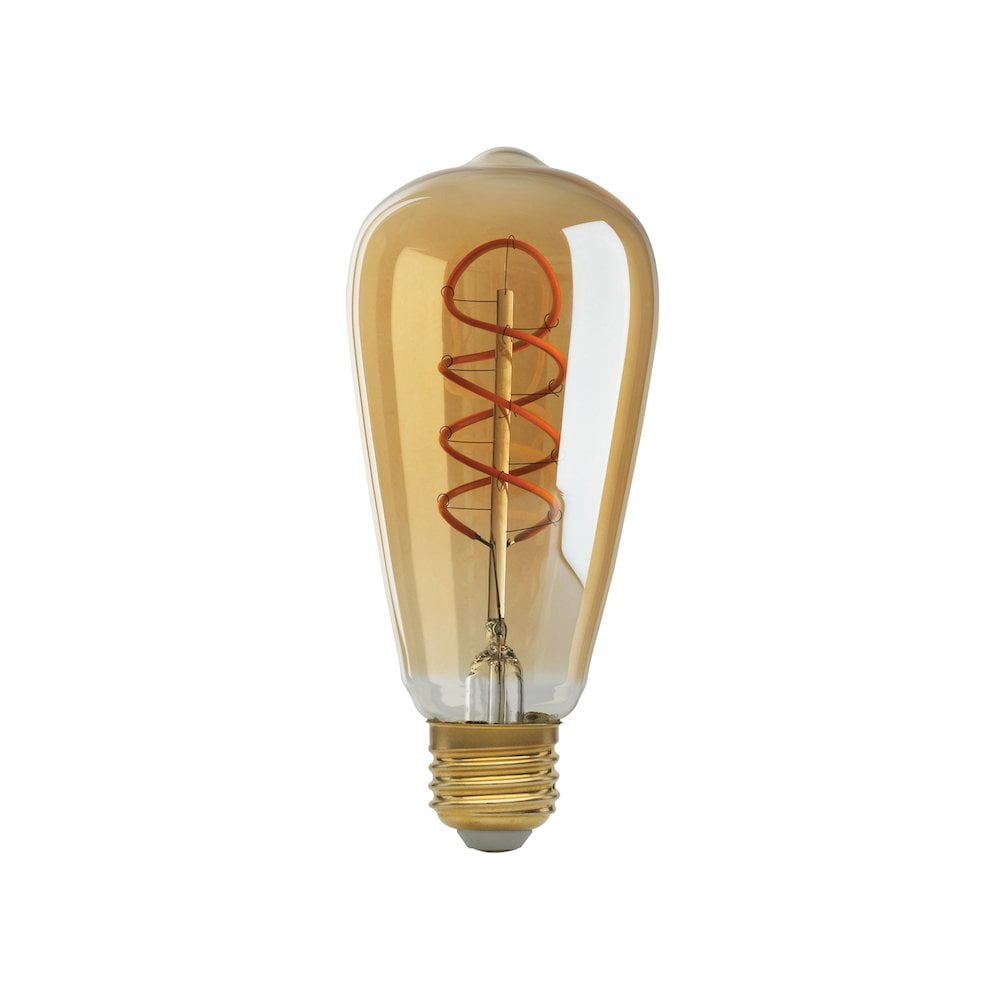 Amber Dimmable LED Edison Bulb with Medium Base