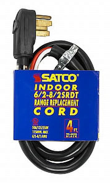 Satco 4 FT 4 Wire Replacement Range Cord