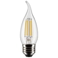 thumbnail image 1 of 2Pk - 4W CA10 LED Clear Medium Base 2700K 350 Lumens 120v, 1 of 3