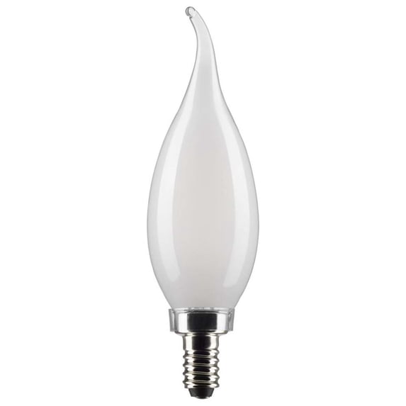 2Pk - 4W CA10 LED Frosted Candelabra Base 5000K 350 Lumens 120v