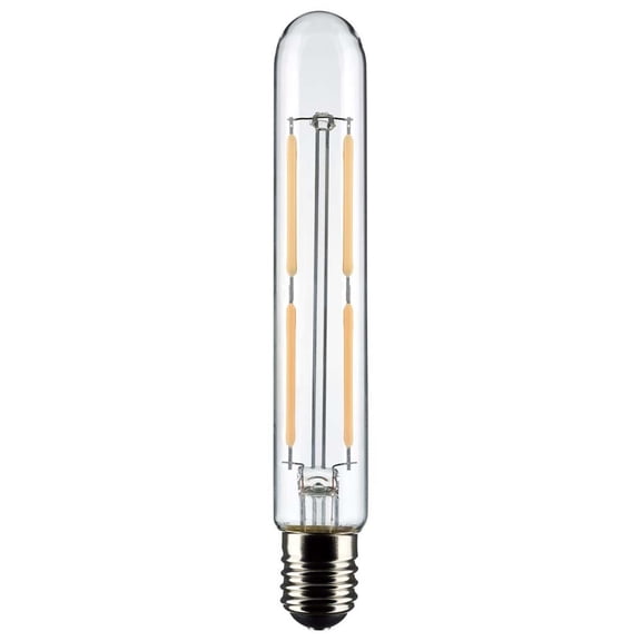 Satco 4W T6.5 LED Clear Intermediate Base 3000K Soft White 400 Lumens 120v