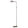 thumbnail image 1 of Satco 44 inch Vintage Antique Nickel Adjustable Height Floor Lamp, 1 of 1
