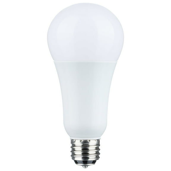 Satco 5/14/20 Watt A21 LED - 3-Way Lamp - White Finish - 2700K CCT