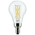 thumbnail image 1 of Satco 5.5 Watt A15 LED - Clear - Candelabra Base - 2700K - 450 Lumens - 2-Pack, 1 of 6