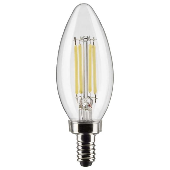 2Pk - 5.5W B11 LED Clear Candelabra Base 2700K 500 Lumens 120v
