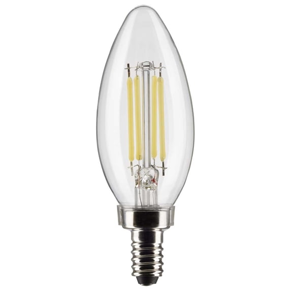 Satco 5.5w B11 LED 3500K Candelabra Base Dimmable - 60w equiv