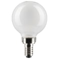 thumbnail image 1 of Satco 5.5w G16.5 Globe Filament LED 2700K Candelabra Base Dimmable - 60w equiv, 1 of 10