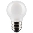 thumbnail image 1 of Satco 5.5w G16.5 Globe Filament LED 3000K Medium Base White Dimmable - 60w equiv, 1 of 4