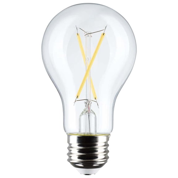 Satco LED A19 Light Bulb Warm White 2700K General Purpose - 5W 40W Equiv - 4 Pack