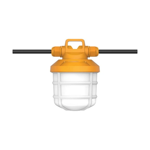 Satco 50Ft High-Lumen Temporary Construction String Light -5 Lamps 50Watt 120V