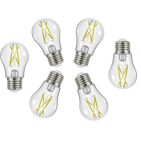 5 Watt LED A15 - Clear - Medium Base - 2700K - 90 CRI - 120 Volt - 6 Pack