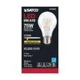 thumbnail image 1 of 10.5W LED A19 - Clear - Medium Base - 2700K - 90 CRI - 120V - 6-Pack, 1 of 10