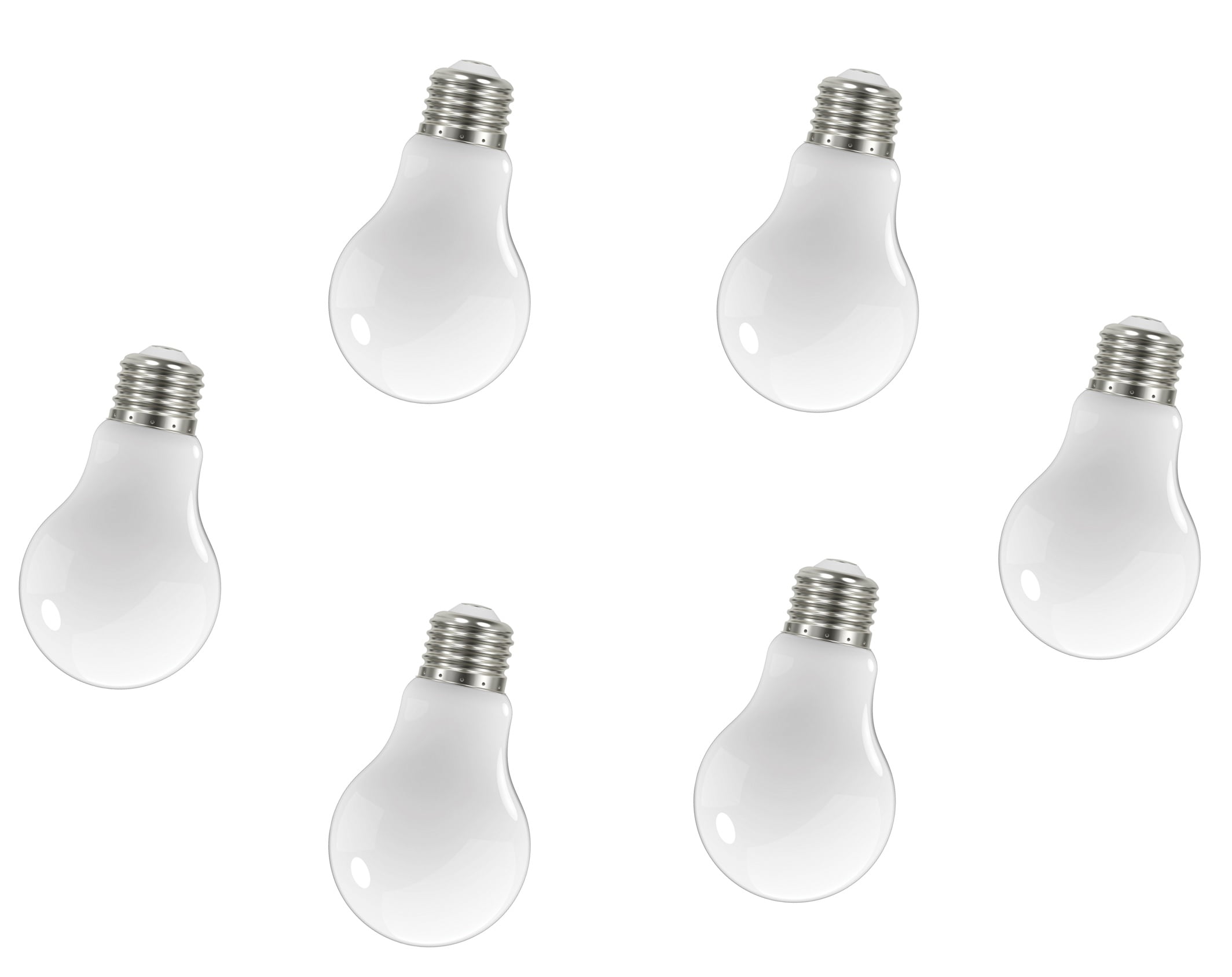 Soft White Dimmable LED Filament Bulbs, Pack of 6