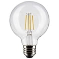 thumbnail image 1 of Satco 6w G25 Globe Filament LED 3000K Medium Base Dimmable - 60w equiv, 1 of 3
