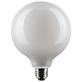 thumbnail image 1 of Satco 6w G40 Globe Filament LED 3000K Medium Base White Dimmable - 60w equiv, 1 of 3