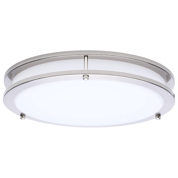 Nuvo Lighting 62/1876 Glamour 13" Wide Led Flush Mount Drum Ceiling Fixture - Nickel