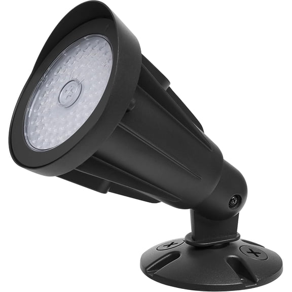 Satco 65-1251 25W/20W/15W LED Flood Light Field Selectable, NEMA 4, 3000K/4000K/5000K Soft White to Natural Light, 1800-3000 Lumens, Black, Integrated Base, 120V-347V, Wet Location (1 Pack)
