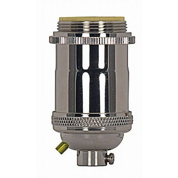 Satco 660W 250V E26 Keyless Polished Nickel Lampholder
