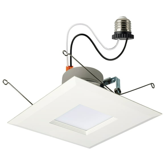 Satco - 7.5/10.5/14.5 Wattage/Lumen/CCT Selectable LED Square Retrofit Downlight