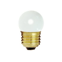 Satco 7.5 Watt S11 Incandescent - Gloss White - 2500 Average rated hours - 20 Lumens