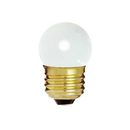 Satco 7.5 Watt S11 Incandescent - Gloss White - 2500 Average rated hours - 20 Lumens