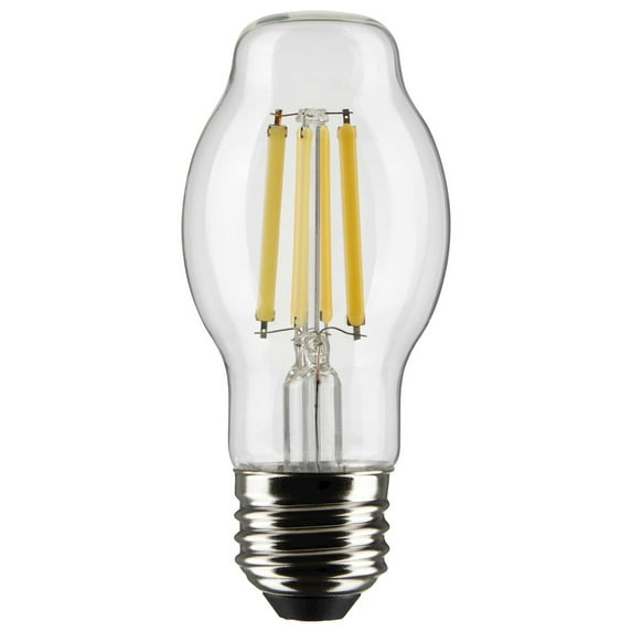 Satco 8 Watt BT15 LED - Clear - Medium base - 90 CRI - 4000K - 120 Volt